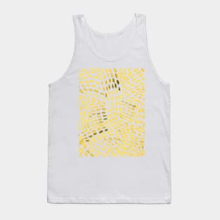 Watercolor dotted lines - yellow Tank Top